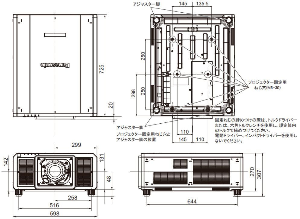 Panasonic 3チップDLPプロジェクター（PT-RZ21KJ）