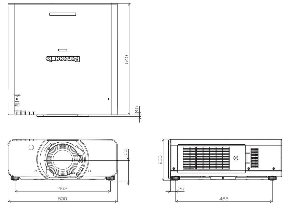 Panasonic 3チップDLPプロジェクター（PT-DZ13K）