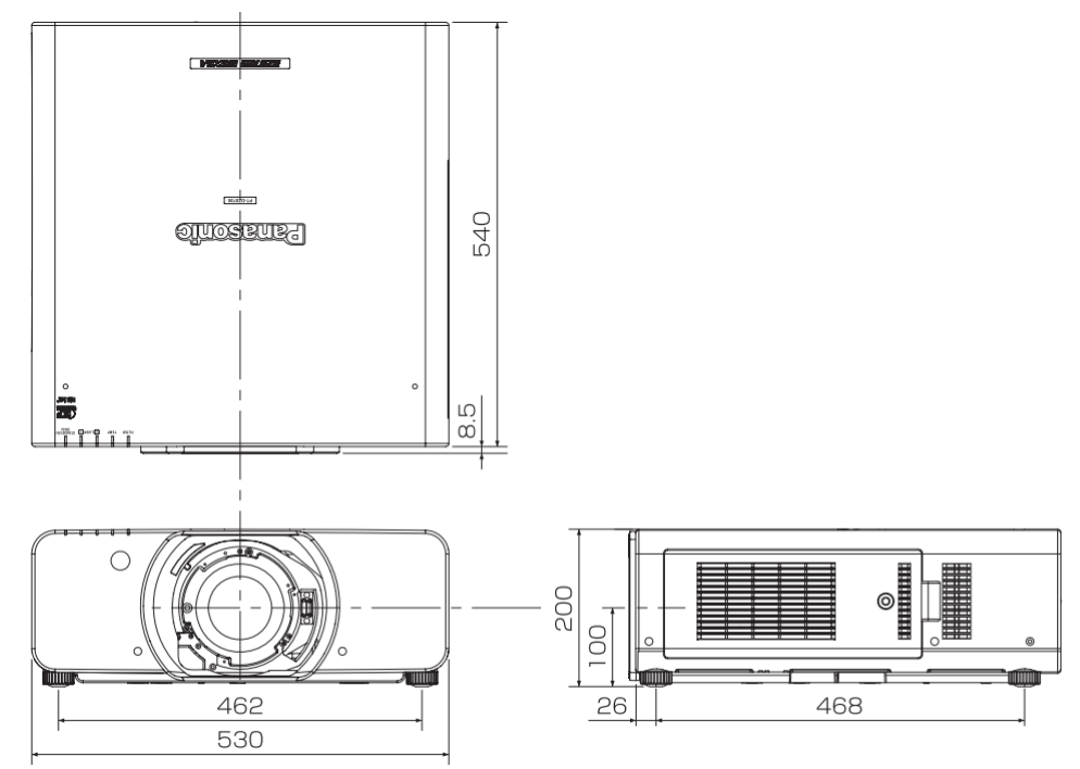 Panasonic 3チップDLPプロジェクター（PT-DZ8700）