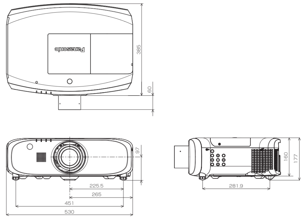 Panasonic 液晶プロジェクター（PT-EX610J）