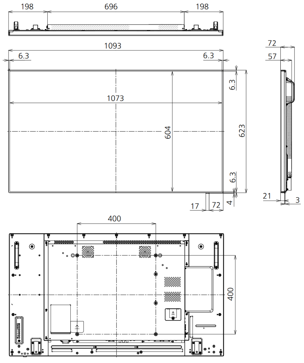 Panasonic 49インチ液晶ディスプレイ（TH-49LF80J）