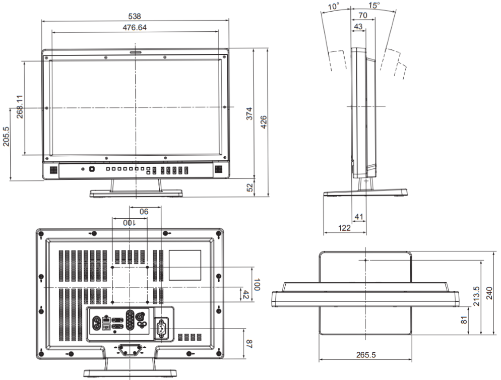 Panasonic 21.5インチ液晶モニター（BT-L2150）