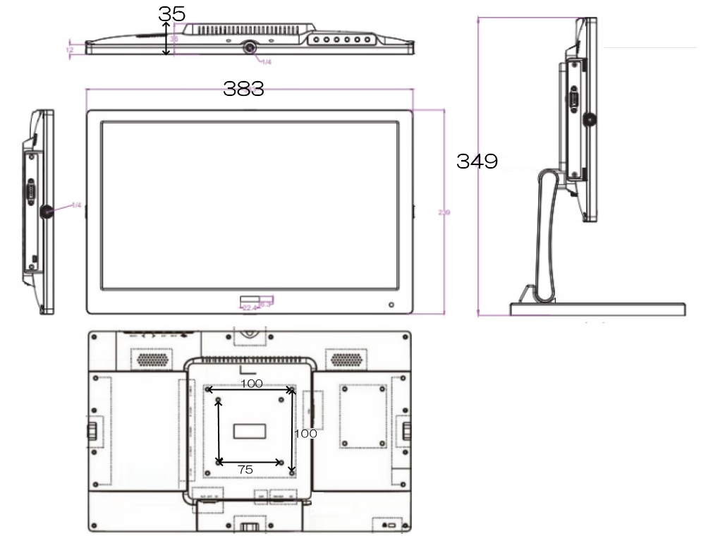 ADTECHNO 15.6インチ4K液晶モニター（UH1560）