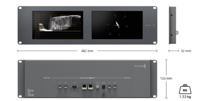 Blackmagic Design 8インチ2連モニター（SmartView DUO）