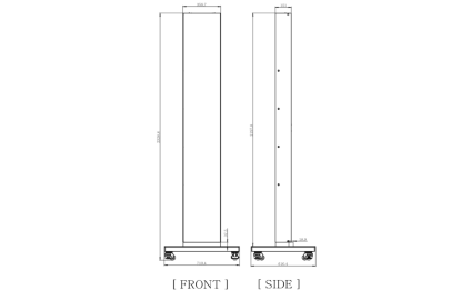 LG ストレッチディスプレイ専用縦型自立スタンド（PL-S860）