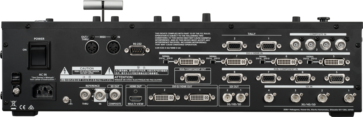 Roland マルチフォーマットビデオスイッチャー（V-800HD MKⅡ）