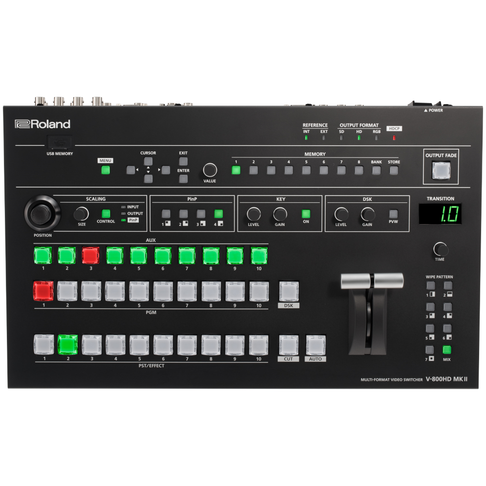 Roland マルチフォーマットビデオスイッチャー（V-800HD MKⅡ）