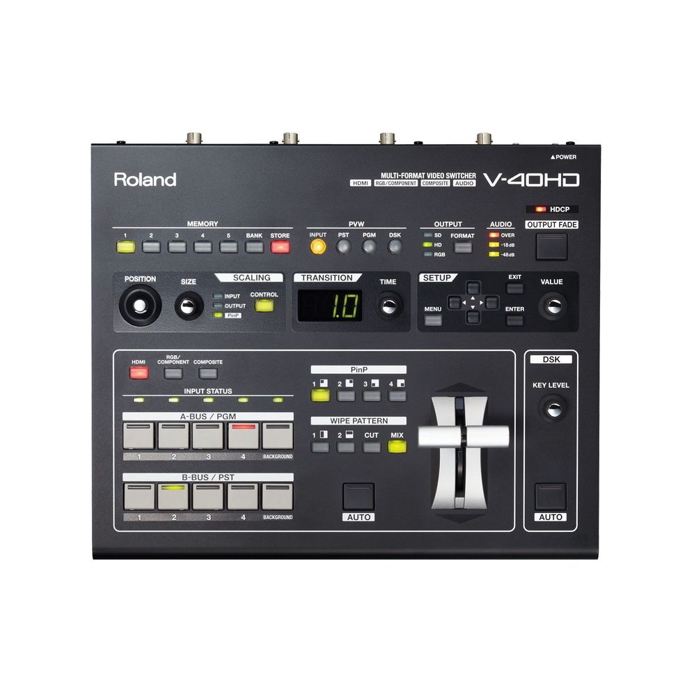 Roland マルチフォーマットビデオスイッチャー（V-40HD）