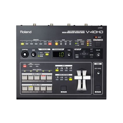 Roland マルチフォーマットビデオスイッチャー（V-40HD）