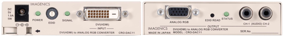 IMAGENICS アナログRGBコンバーター（CRO-DAC11）