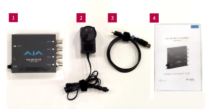 AJA クアッドSDI to HDMI2.0コンバーター（Hi5-4K-Plus）