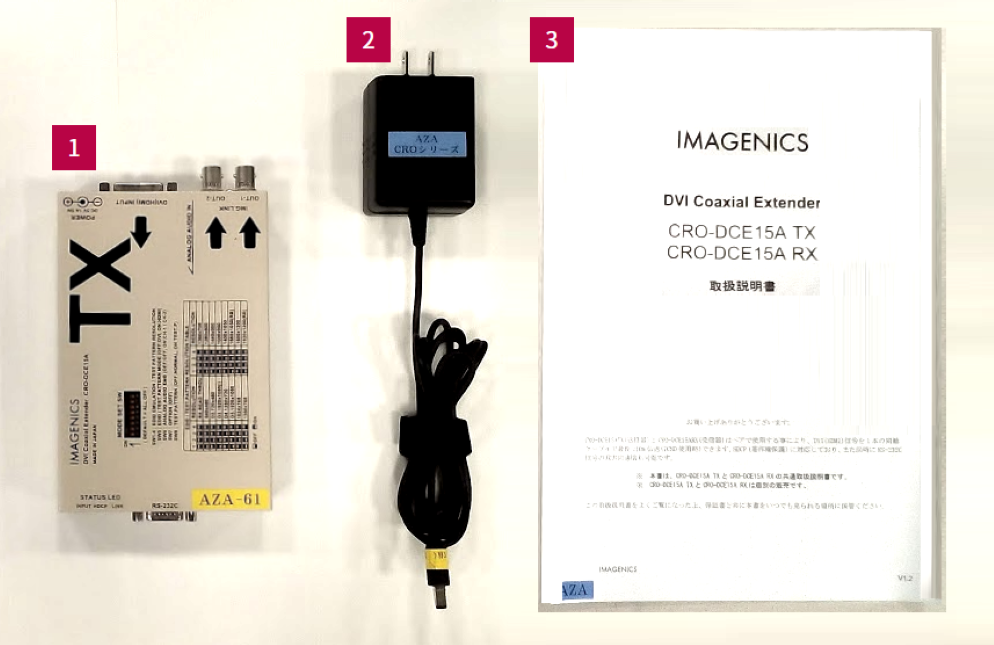 IMAGENICS DVI同軸延長送信器（CRO-DCE15ATX）