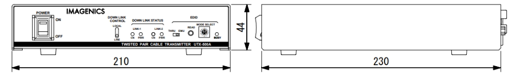 IMAGENICS ツイストペアケーブル信号送信器（UTX-500A）