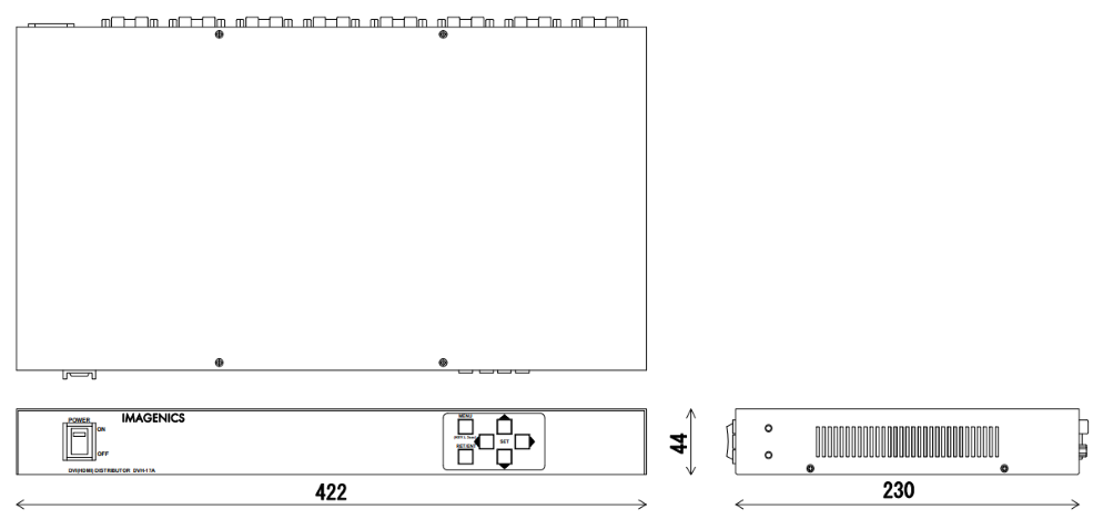 IMAGENICS DVI分配器（DVH-17A）