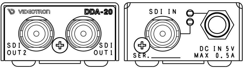 VIDEOTRON 3G/HD/SD-SDIリピーター（DDA-20）