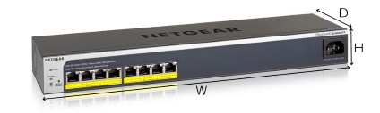 NETGEAR 8ポートスイッチングハブ（GS408EPP-100AJS）PoE+対応