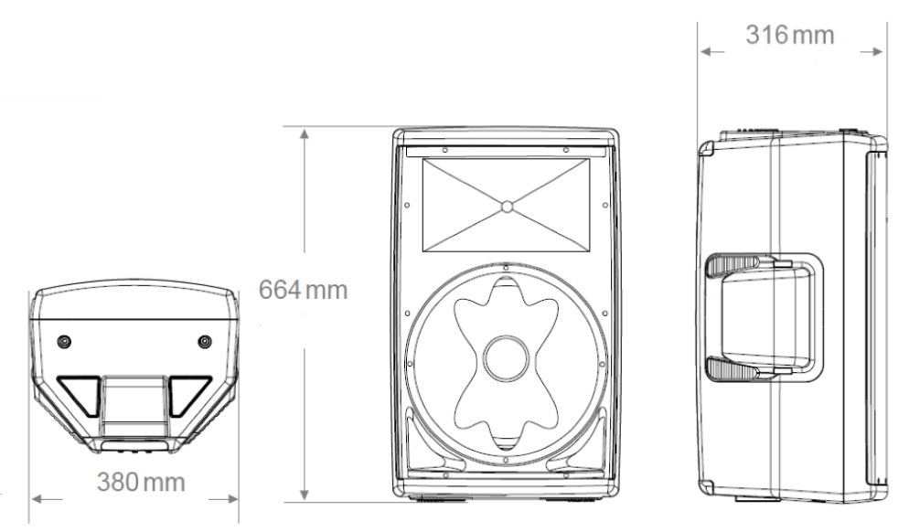 JBL パワードスピーカー（EON612）