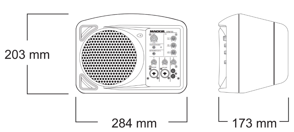 MACKIE パワードスピーカー（SRM150）