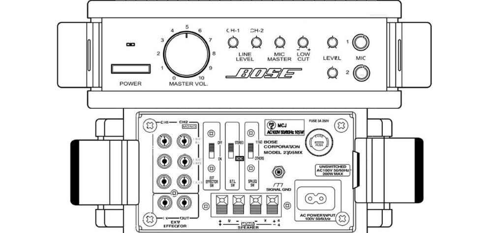 BOSE ミキシングアンプ（2705MX）