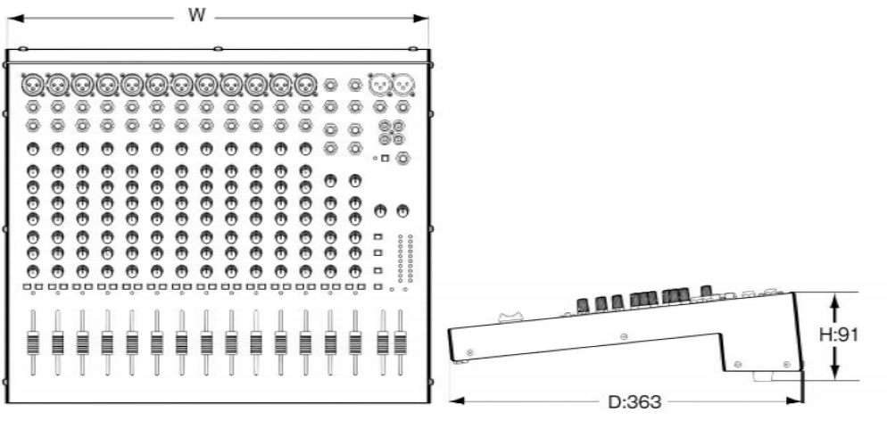 SOUNDCRAFT 12chアナログミキサー（EPM12）