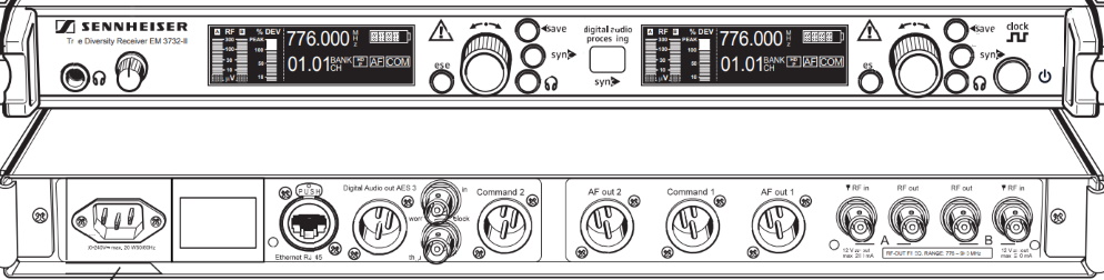 SENNHEISER WS帯ワイヤレスチューナー（EM 3732 COM-Ⅱ L）