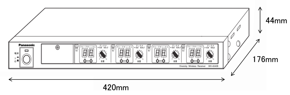 Panasonic B帯ワイヤレスチューナー（WX-4040B）