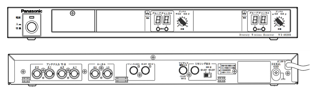 Panasonic B帯ワイヤレスチューナー（WX-4020B）