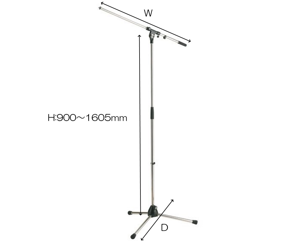 K&M マイクスタンド（ST-210/2）ブーム/ストレート共用