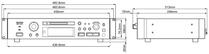 TASCAM MDプレーヤー（MD-350）